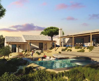 benefit from private pools and roof gardens Authentic, serene environment with natural dunes