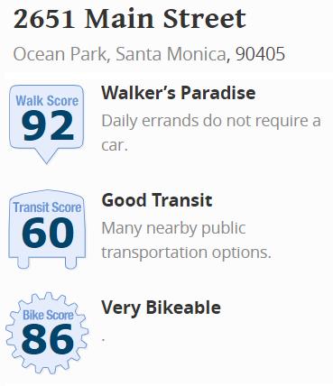 Los Angeles. This location has an incredibly high walk and bike score. Meaning most daily activities can be completed by walking or biking.
