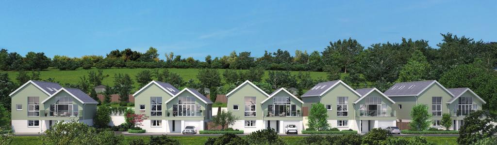 ROUGEMONT FIVE CONTEMPORARY HOUSES WITH SUPERB SEA VIEWS Plot 5 Plot 4 Plot 3 Plot 2 Plot 1 The above CGI impression is intended only for illustrative purposes.
