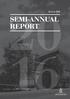 30 June 2016 SEMI-ANNUAL REPORT
