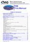 Motor Vehicle Division. Title and Registration Bureau (TRB) Table of Contents