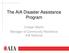 The AIA Disaster Assistance Program