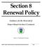 Section 8 Renewal Policy
