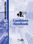 WASHINGTON. Candidate Handbook. January AMP, a PSI business