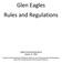 Glen Eagles Rules and Regulations
