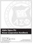 Alpha Sigma Phi House Corporation Handbook