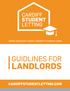 Cardiff Student Letting Guidelines for Landlords