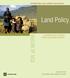 International Development Association. Land Policy. Securing Rights to Reduce Poverty and Promote Growth