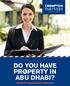 DO YOU HAVE PROPERTY IN ABU DHABI?