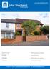 Warwick Road Chadwick End B93 0BL. Well maintained property. Two bedrooms. Well tended rear garden. 270,000. Freehold. Countryside views.