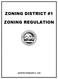 ZONING DISTRICT #1 ZONING REGULATION