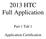 2013 HTC Full Application