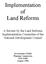 Implementation of Land Reforms