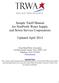 Sample Tariff Manual for NonProfit Water Supply and Sewer Service Corporations. Updated April 2014