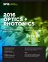 2016 OPTICS + PHOTONICS
