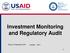 Investment Monitoring and Regulatory Audit