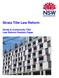 Strata Title Law Reform. Strata & Community Title Law Reform Position Paper