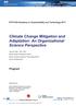Climate Change Mitigation and Adaptation: An Organizational Science Perspective