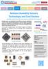 Relative Humidity Sensors Technology and Cost Review Humidity Sensors from the main players analyzed and compared!
