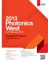 Photonics West. Technical Program. 2 7 February Conferences & Courses