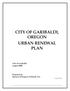 CITY OF GARIBALDI, OREGON URBAN RENEWAL PLAN. City of Garibaldi August 2006