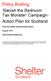 Policy Briefing Banish the Bedroom Tax Monster Campaign- Action Plan for Scotland