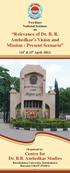 Centre for Dr. B.R. Ambedkar Studies Kurukshetra University, Kurukshetra Haryana (INDIA)