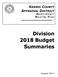 Division 2018 Budget Summaries