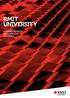 RMIT UNIVERSITY. a global university of technology and design