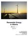 Renewable Energy in Alberta