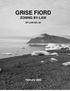 GRISE FIORD ZONING BY-LAW BY-LAW NO. 60