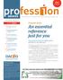 BROKER. First Edition. Profession Broker An essential reference just for you. In this issue :