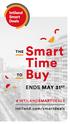 Smart Time. Buy ENDS MAY 31 ST THE. intiland.com/smartdeals # INTILANDSMARTDEALS
