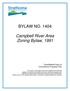 BYLAW NO Campbell River Area Zoning Bylaw, 1991