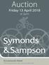 Auction. Friday 13 April 2018 at 2pm. St Leonards Hotel. 185 Ringwood Road Saint Leonards BH24 2NP