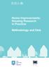 Home Improvements: Housing Research in Practice. Methodology and Data