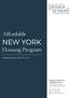 Affordable NEW YORK. Housing Program. A Briefing Memo April 27, 2017 SEIDEN & SCHEIN, P.C. ATTORNEYS AT LAW