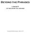 Beyond the Phrases. Lesson 5. Let me show you around