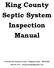 King County Septic System Inspection Manual