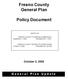 Fresno County General Plan. Policy Document