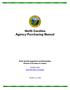 North Carolina Agency Purchasing Manual North Carolina Department of Administration Division of Purchase & Contract