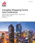 Canadian Shopping Centre Law Conference