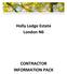 Holly Lodge Estate London N6 CONTRACTOR INFORMATION PACK