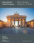 International Travel Program. Berlin, Germany October 8 13, Leadership Circle