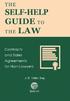 THE SELF-HELP GUIDE TO THE LAW Contracts and Sales Agreements for Non-Lawyers