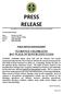 PRESS RELEASE. City of Florence P. O. Box 98 Florence, AL (256) Fax: (256) PUBLIC SERVICE ANNOUNCEMENT
