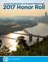 Jewish Federation of Greater Pittsburgh Honor Roll