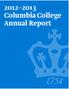 Columbia College Annual Report