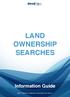 LAND OWNERSHIP SEARCHES