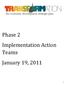 Phase 2 Implementation Action Teams January 19, 2011